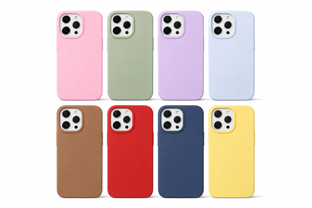 Fundas Mate de Silicona Color Caramelo