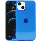 Funda transparente azul
