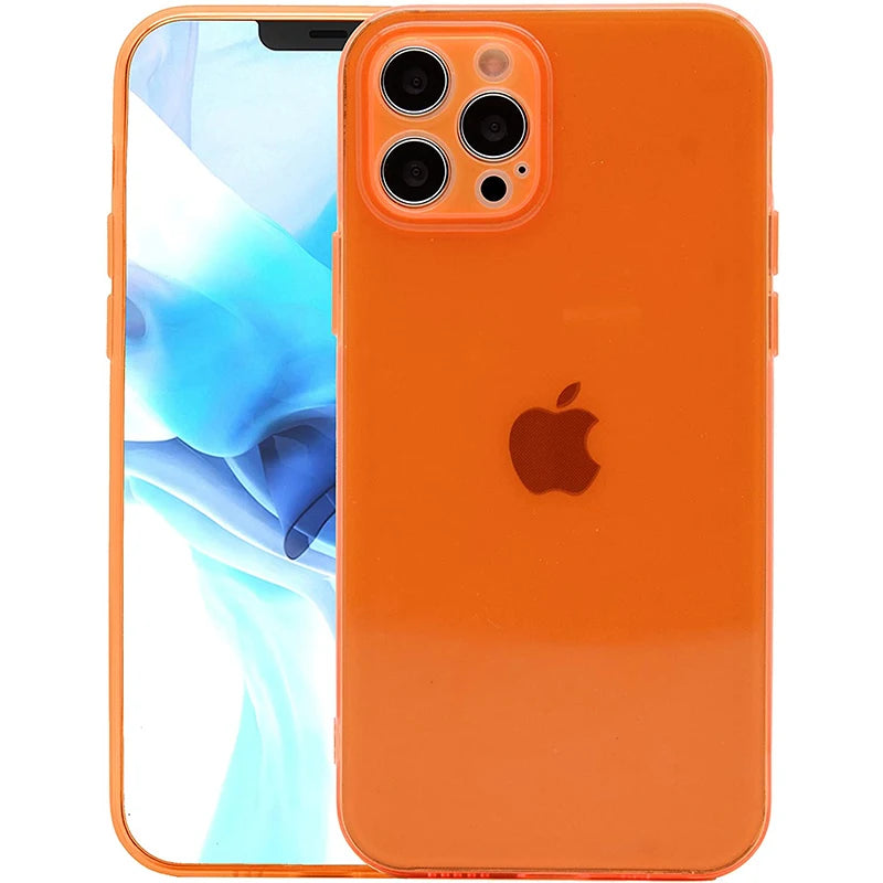 Funda transparente azul