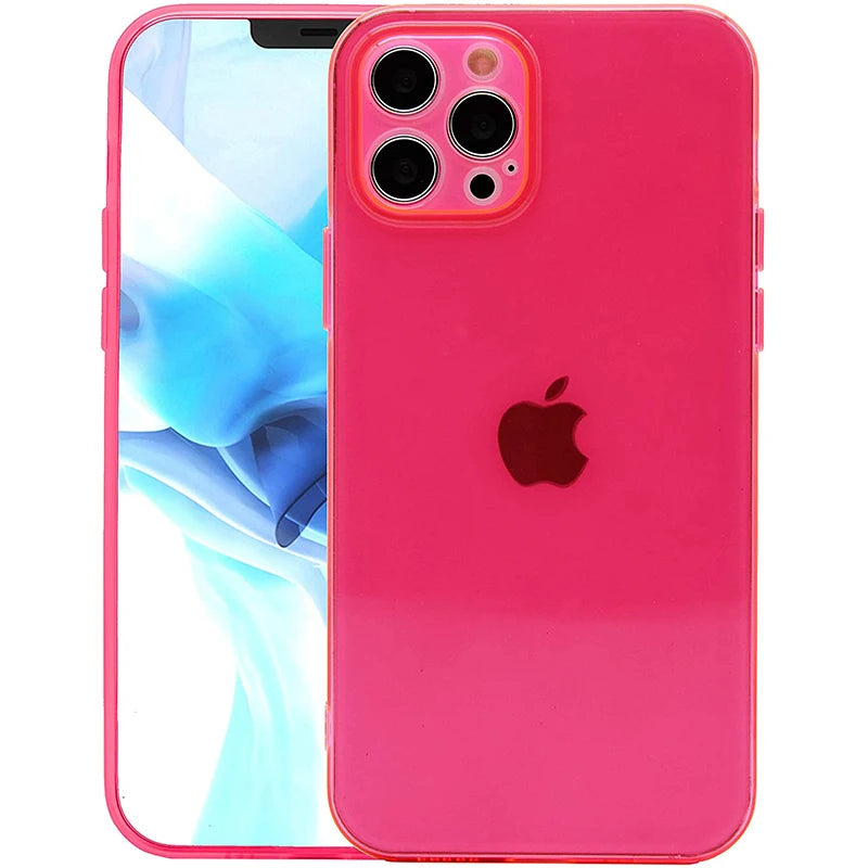 Funda transparente azul