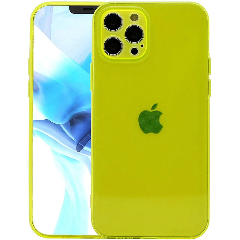 Funda transparente azul