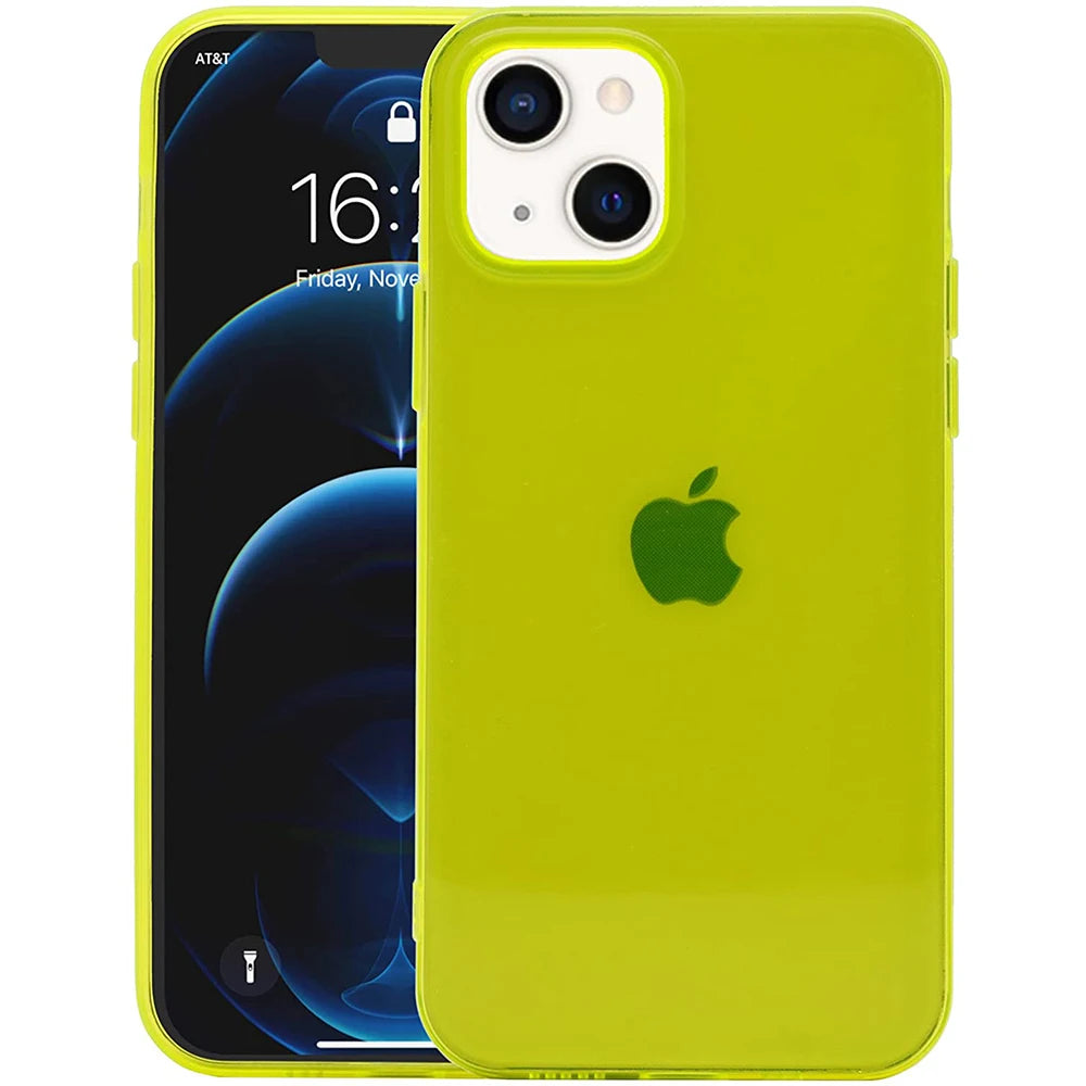 Funda transparente azul