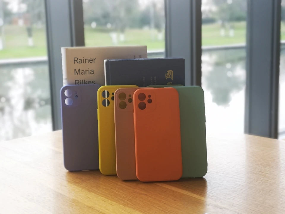 Funda de Silicona líquida de lujo a prueba de golpes