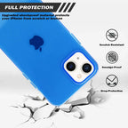 Funda transparente azul