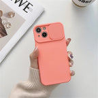 Funda con protector de cámara deslizante