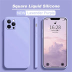 Funda de Silicona líquida de lujo a prueba de golpes