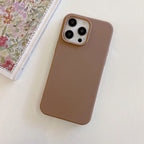Fundas Mate de Silicona Color Caramelo