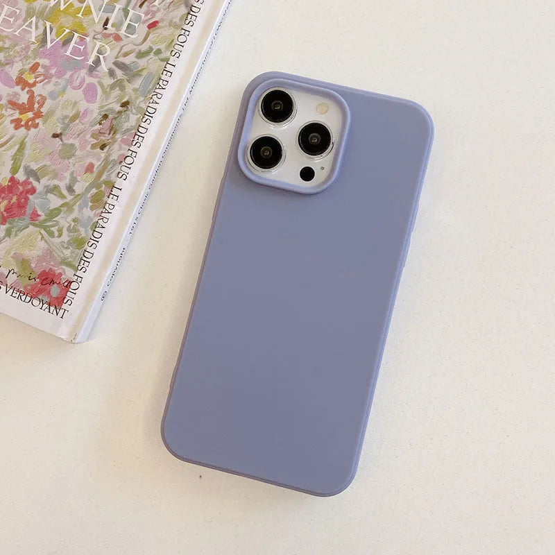 Fundas Mate de Silicona Color Caramelo