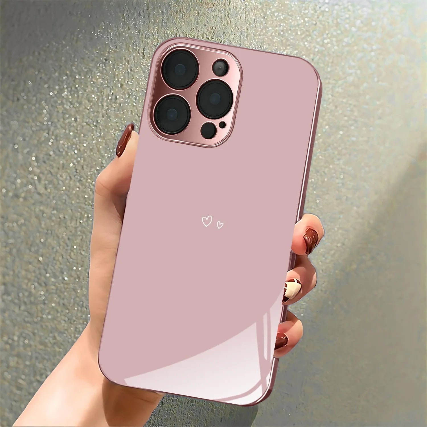 Funda Rosa Metálico