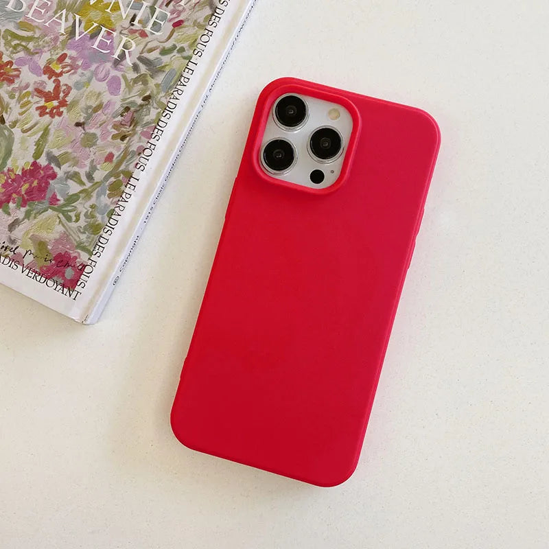 Fundas Mate de Silicona Color Caramelo