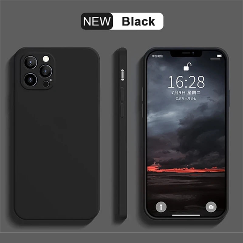 Funda de Silicona líquida de lujo a prueba de golpes