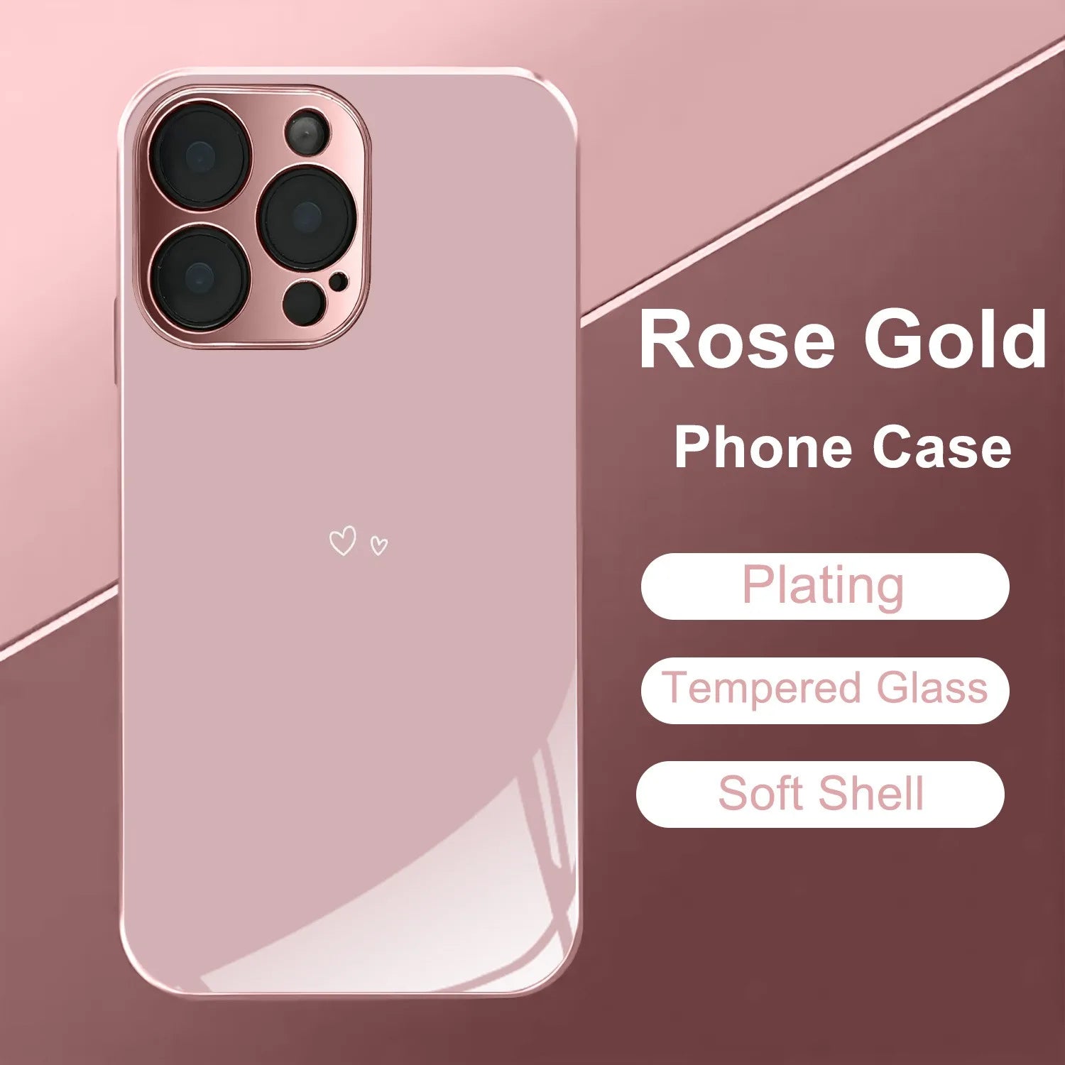 Funda Rosa Metálico