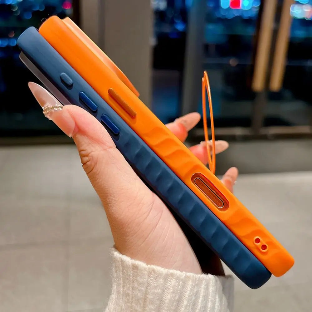 Funda de Tacto de lujo para teléfono MagSafe