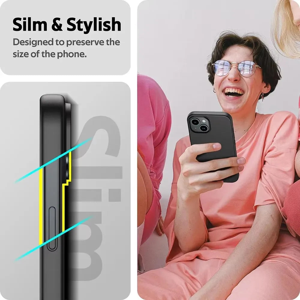 Funda de Silicona suave mate de lujo