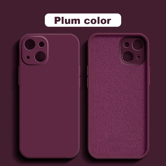 Funda de Silicona líquida de lujo a prueba de golpes