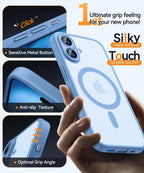 Funda Magnética Mate Translúcida Antigolpes