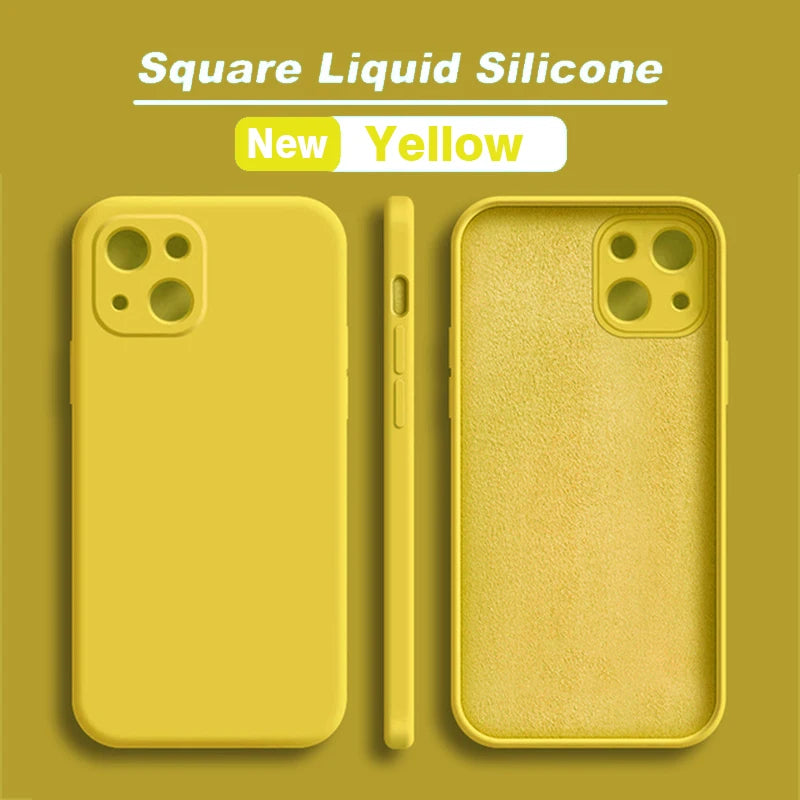Funda de Silicona líquida de lujo a prueba de golpes