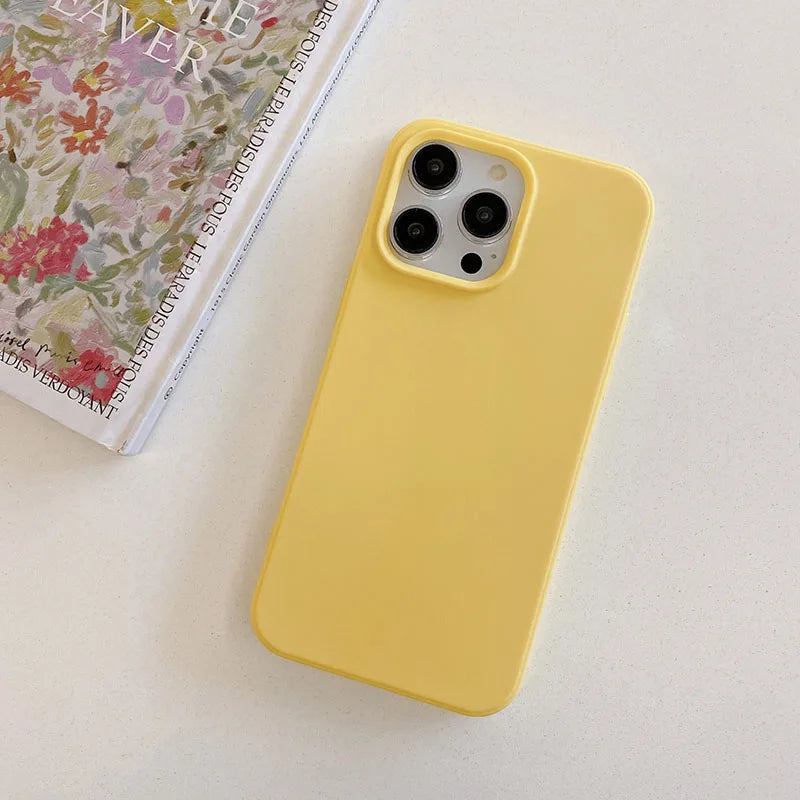 Fundas Mate de Silicona Color Caramelo