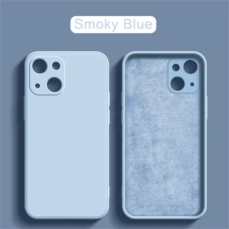 Funda de Silicona líquida de lujo a prueba de golpes