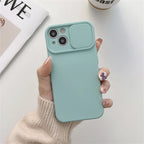Funda con protector de cámara deslizante