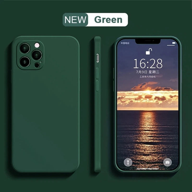 Funda de Silicona líquida de lujo a prueba de golpes